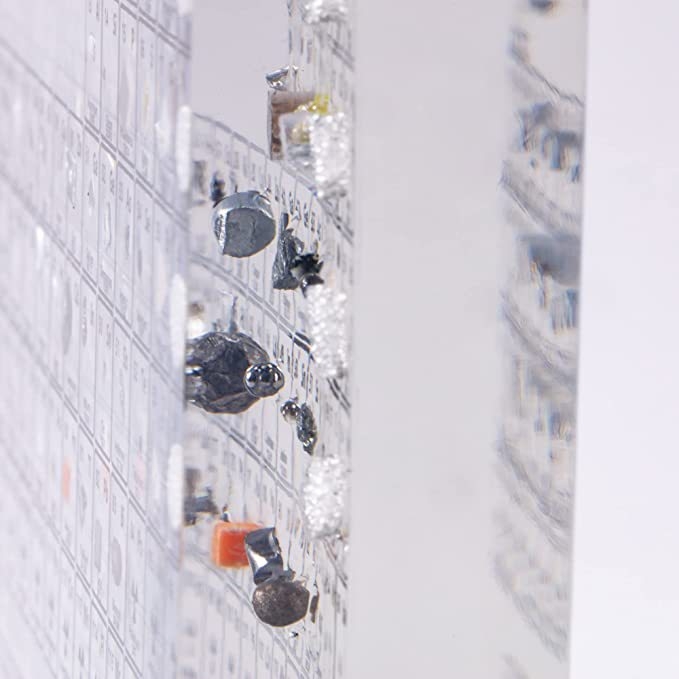 Model acrilic al elementului din tabelul periodic – stil simplu, licență IP, material plastic/rezină