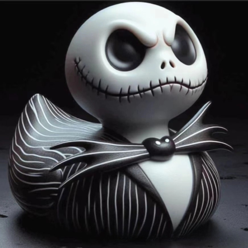 Statuetă rață pentru Halloween - decor din rășină, stil Cartoon, ambalaj carton