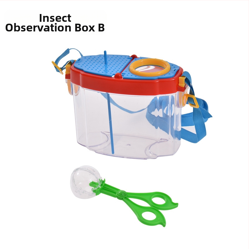 Vaikų vabzdžių stebėjimo dėžutė – skaidri edukacinė žaisliukas; Medžiaga: ABS acrylic; DIY: Taip; Daugiafunkcinė: Taip; Elektros: Ne; Tinkamas amžius 7–14 metų