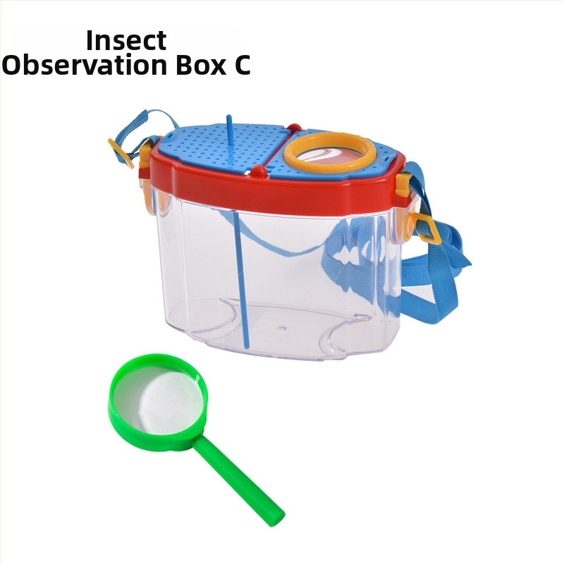Vaikų vabzdžių stebėjimo dėžutė – skaidri edukacinė žaisliukas; Medžiaga: ABS acrylic; DIY: Taip; Daugiafunkcinė: Taip; Elektros: Ne; Tinkamas amžius 7–14 metų