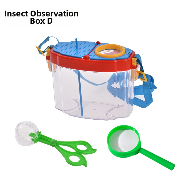 Vaikų vabzdžių stebėjimo dėžutė – skaidri edukacinė žaisliukas; Medžiaga: ABS acrylic; DIY: Taip; Daugiafunkcinė: Taip; Elektros: Ne; Tinkamas amžius 7–14 metų