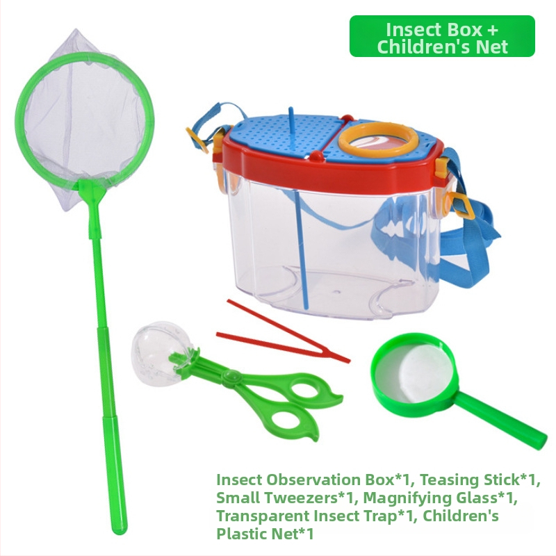 Vaikų vabzdžių stebėjimo dėžutė – skaidri edukacinė žaisliukas; Medžiaga: ABS acrylic; DIY: Taip; Daugiafunkcinė: Taip; Elektros: Ne; Tinkamas amžius 7–14 metų