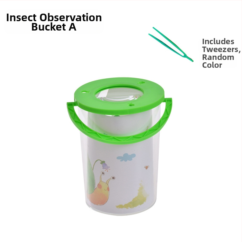 Vaikų vabzdžių stebėjimo dėžutė – skaidri edukacinė žaisliukas; Medžiaga: ABS acrylic; DIY: Taip; Daugiafunkcinė: Taip; Elektros: Ne; Tinkamas amžius 7–14 metų
