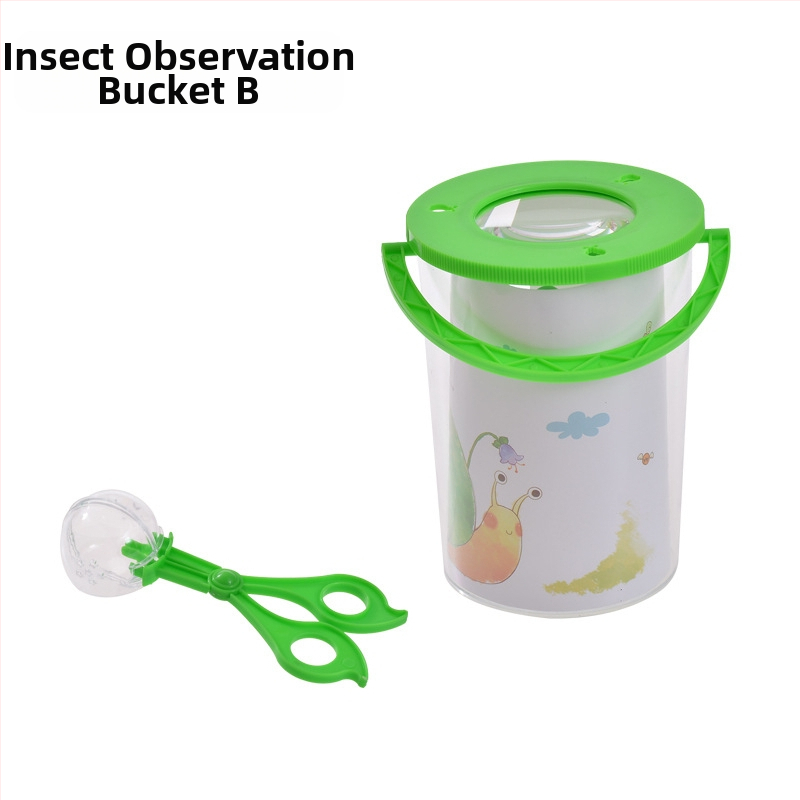 Vaikų vabzdžių stebėjimo dėžutė – skaidri edukacinė žaisliukas; Medžiaga: ABS acrylic; DIY: Taip; Daugiafunkcinė: Taip; Elektros: Ne; Tinkamas amžius 7–14 metų