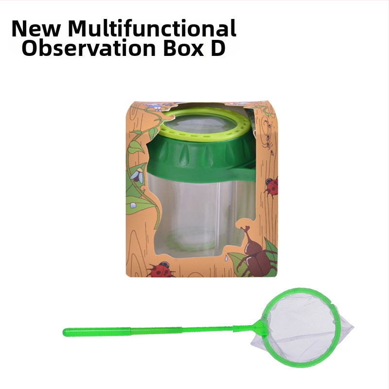 Vaikų vabzdžių stebėjimo dėžutė – skaidri edukacinė žaisliukas; Medžiaga: ABS acrylic; DIY: Taip; Daugiafunkcinė: Taip; Elektros: Ne; Tinkamas amžius 7–14 metų