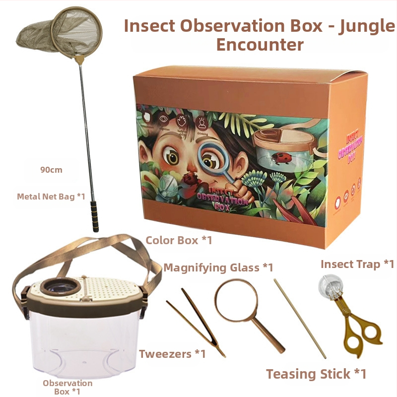 Vaikų vabzdžių stebėjimo dėžutė – skaidri edukacinė žaisliukas; Medžiaga: ABS acrylic; DIY: Taip; Daugiafunkcinė: Taip; Elektros: Ne; Tinkamas amžius 7–14 metų