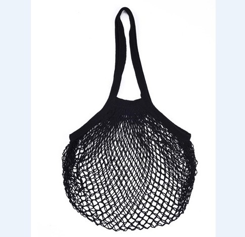 Torba od organskog pamuka s mrežastom dizajnom za voće i povrće, duga ručka, ekološki prihvatljiva, prilagodljiva s tiskom logotipa.