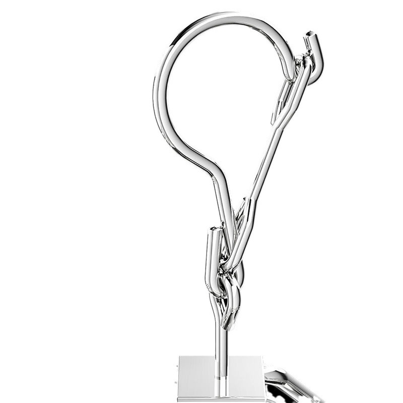 Nerūdijančio plieno drabužių džiovyklė su 3 klipais, kelių eilių kabliukai, šiuolaikiškas minimalistinis dizainas, apkrova iki 5 kg