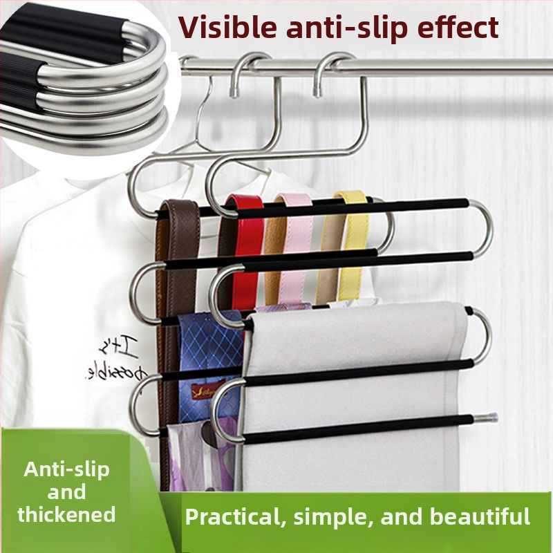 Roostevabast terasest mitmefunktsionaalne viie tasandiline pükste riiul – kaasaegne minimalistlik disain, sobib magamistuppa ja vannituppa, välja antud 2023. aastal