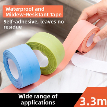 Bandă de colț pentru bucătărie și baie – rezistentă la apă și mucegai, substrat PVC; Import: Nu; Brand: Altul