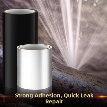 PVC csőszivárgás javító vízálló szalag, fürdőszoba és konyha, réteges tekercs formában, 500% hosszabbítás, papírcső mag, erős vízálló ragasztó