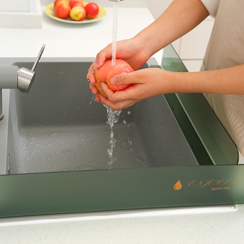 Ακρυλικός προστατευτής κουζίνας κατά των πιτσιλισμάτων – αδιάβροχος πίνακας φράγματος νερού για νεροχύτη και πάγκο, απλός σχεδιασμός