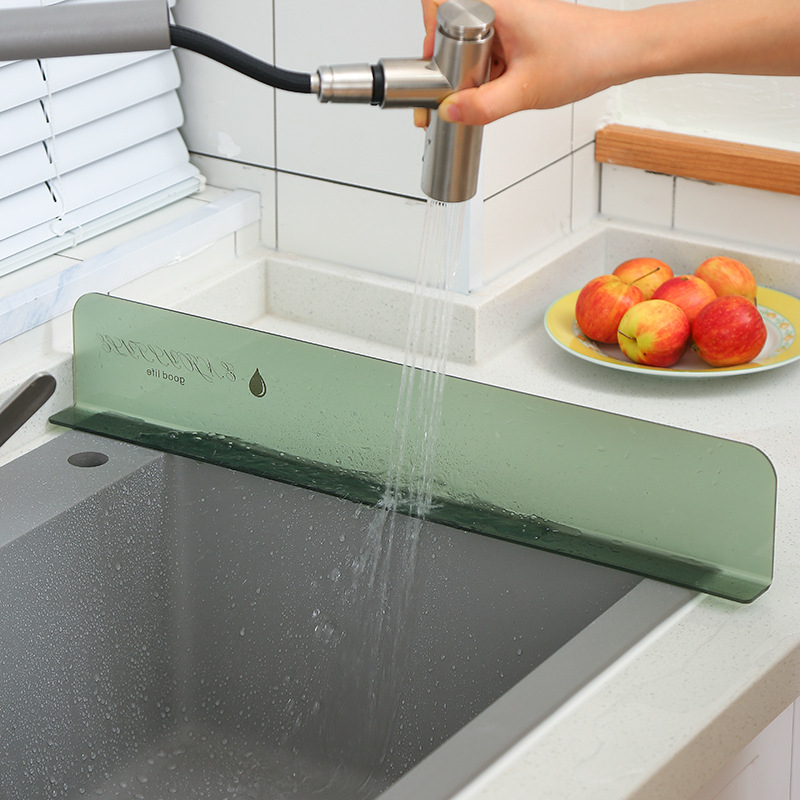 Ακρυλικός προστατευτής κουζίνας κατά των πιτσιλισμάτων – αδιάβροχος πίνακας φράγματος νερού για νεροχύτη και πάγκο, απλός σχεδιασμός