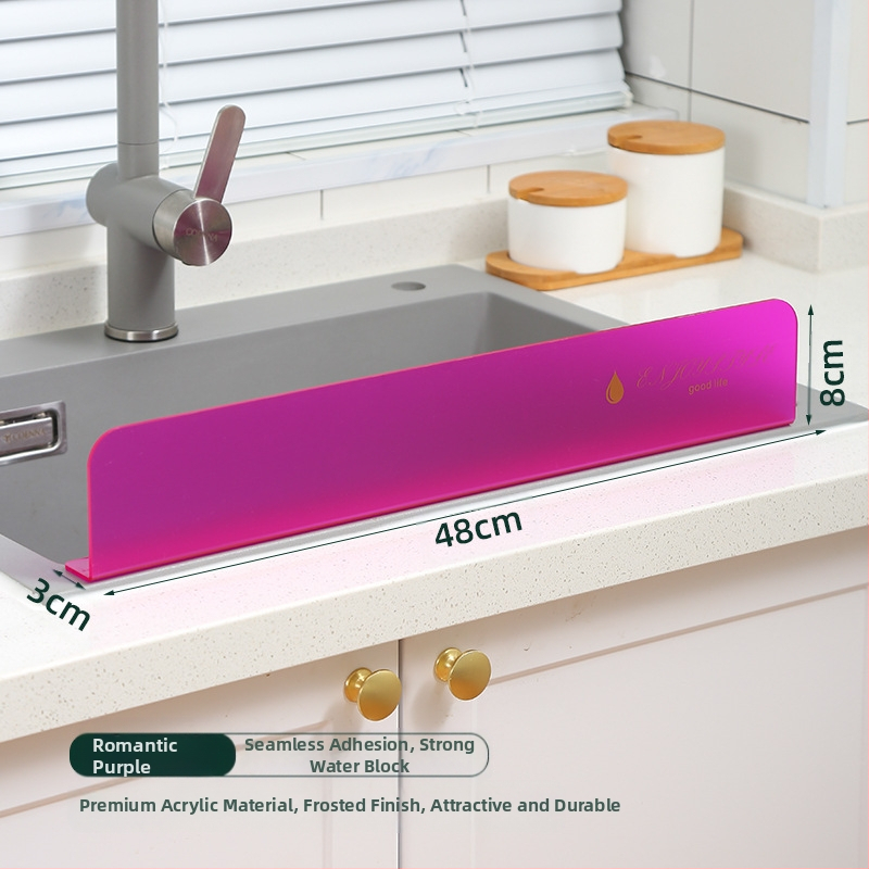 Akrilni kuhinjski štitnik protiv prskanja – vodootporan panel za sudoperu i radnu plohu, zaštita pri pranju, jednostavan stil