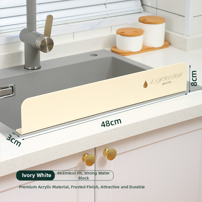 Akrilni kuhinjski štitnik protiv prskanja – vodootporan panel za sudoperu i radnu plohu, zaštita pri pranju, jednostavan stil