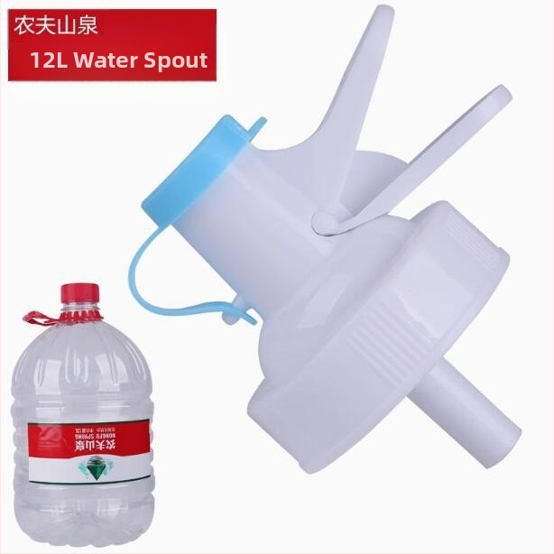 Naju čiaupas vandens buteliams su dulkių kamšteliu, maisto kokybės plastikas, šiuolaikiškas minimalistinis dizainas