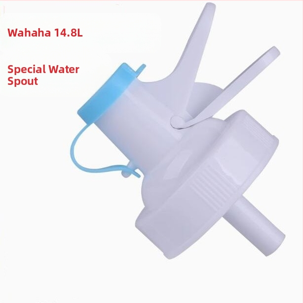 Naju čiaupas vandens buteliams su dulkių kamšteliu, maisto kokybės plastikas, šiuolaikiškas minimalistinis dizainas