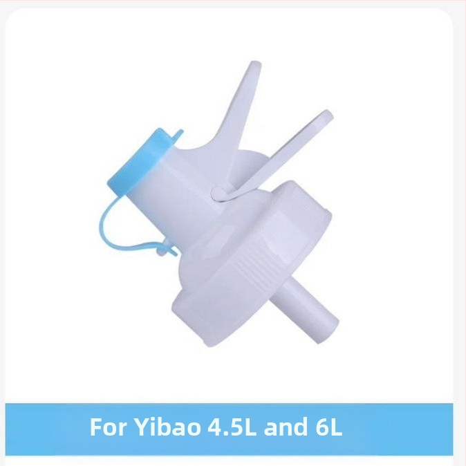 Naju čiaupas vandens buteliams su dulkių kamšteliu, maisto kokybės plastikas, šiuolaikiškas minimalistinis dizainas