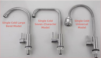 Kuchynský stenový miešací kohút na drezu, nerezová oceľ, brúsený povrch, keramické jadro ventilu, Skoni model 01