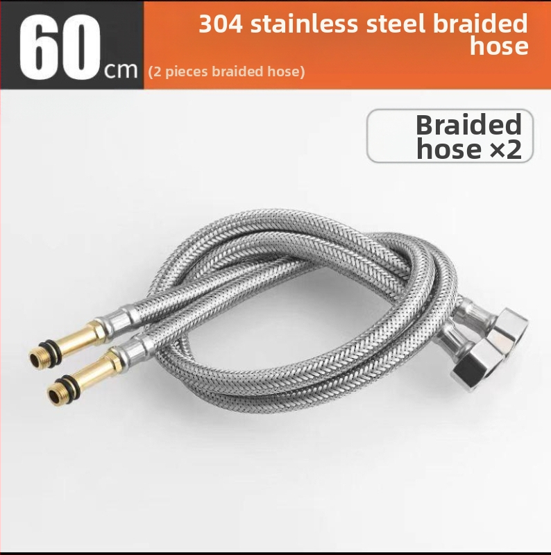 Kuchynský stenový miešací kohút na drezu, nerezová oceľ, brúsený povrch, keramické jadro ventilu, Skoni model 01