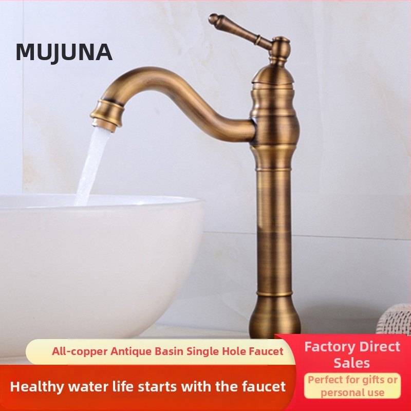 Senovinis varinis praustuvo maišytvas su keraminiu kasetiniu vožtuvu, dviejų rankenėlių, karštas ir šaltas, emaliuota danga.