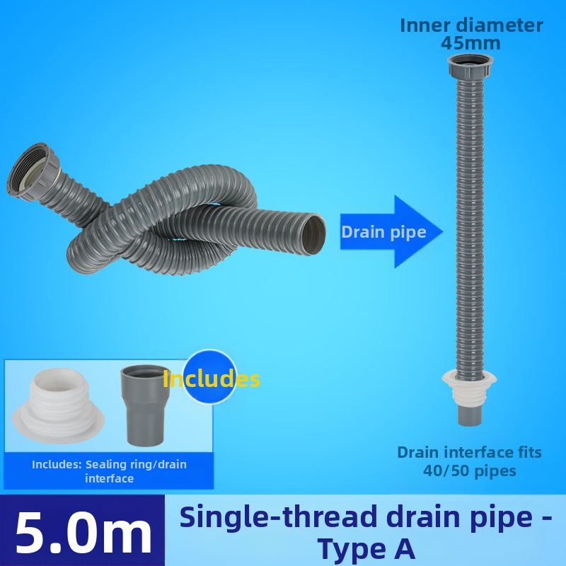 Αποχέτευση νεροχύτη μονής δεξαμενής με επέκταση σωλήνα και αντιμυρωτικός σωλήνας (Μονή νεροχύτης; Επέκταση σωλήνα; Αντιμυρωτικός σωλήνας)