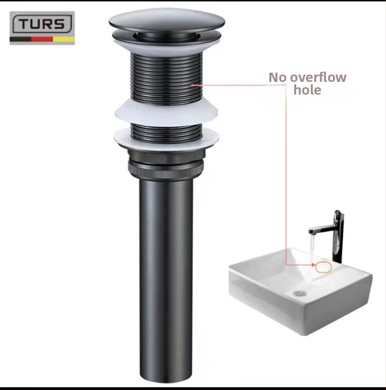 Αποχέτευση νεροχύτη από χαλκό, τοποθετούμενη στον τοίχο, με προστασία από οσμές (Μοντέλο: Water drain; Μάρκα: Goldsmiths; Στυλ: Light Luxury)