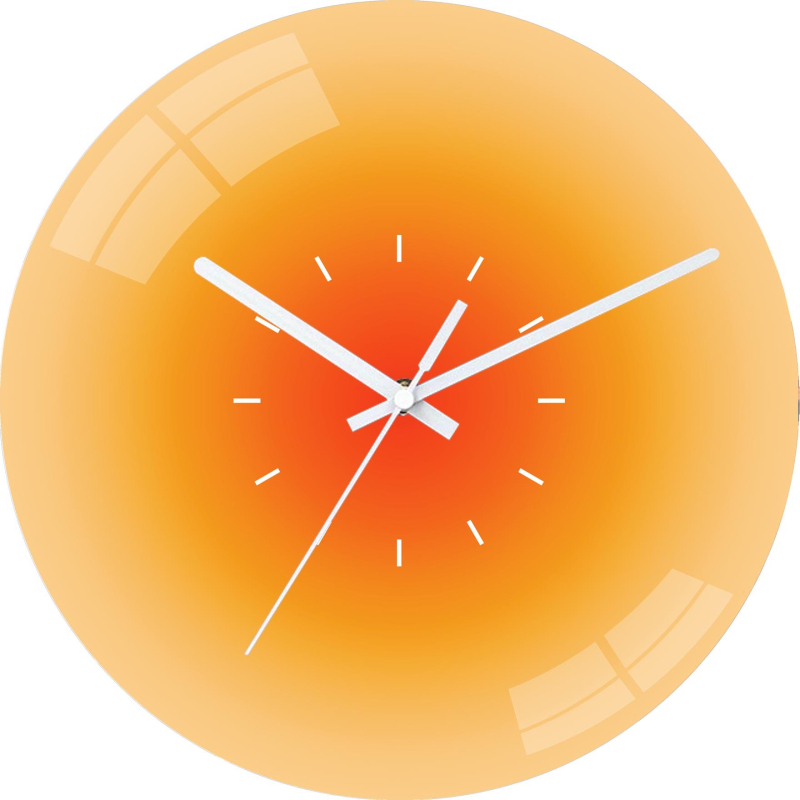 Ceas de perete cu mișcare sweep pe secundă | Star Time model 03, alimentat cu baterie