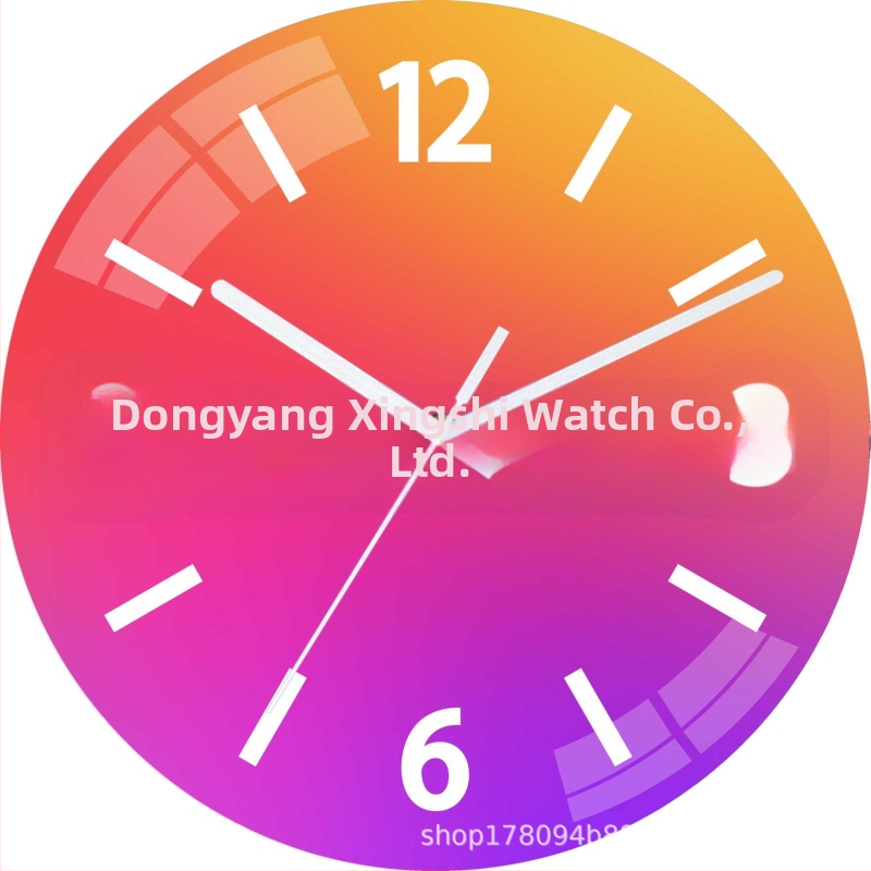 Ceas de perete cu mișcare sweep pe secundă | Star Time model 03, alimentat cu baterie