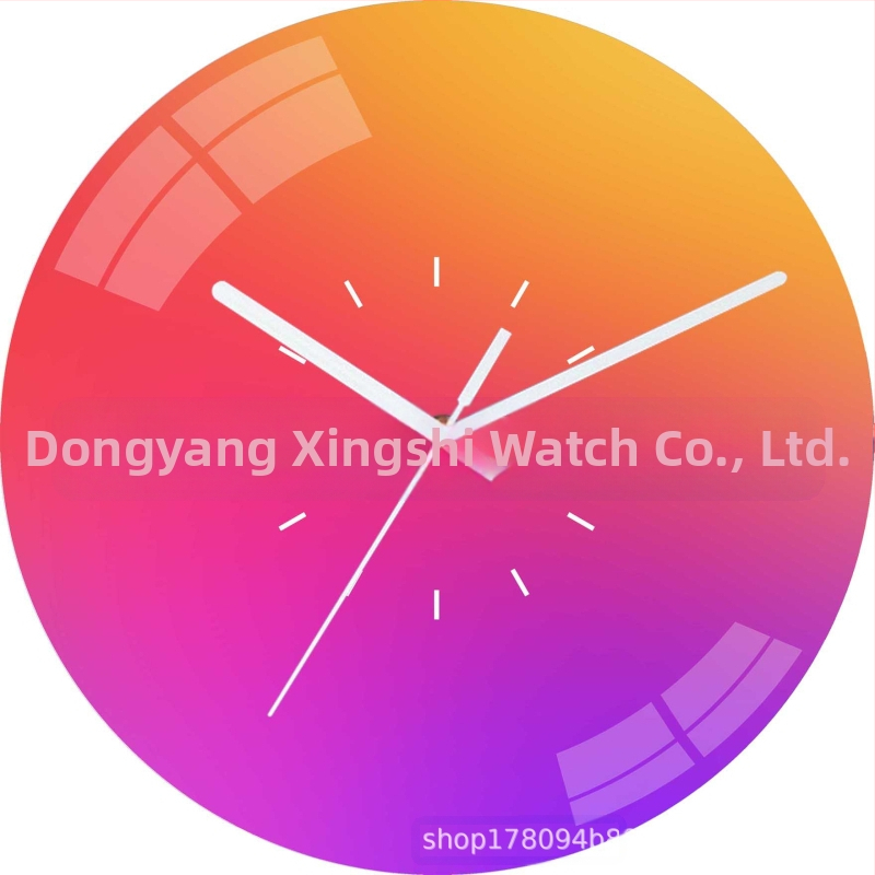 Ceas de perete cu mișcare sweep pe secundă | Star Time model 03, alimentat cu baterie