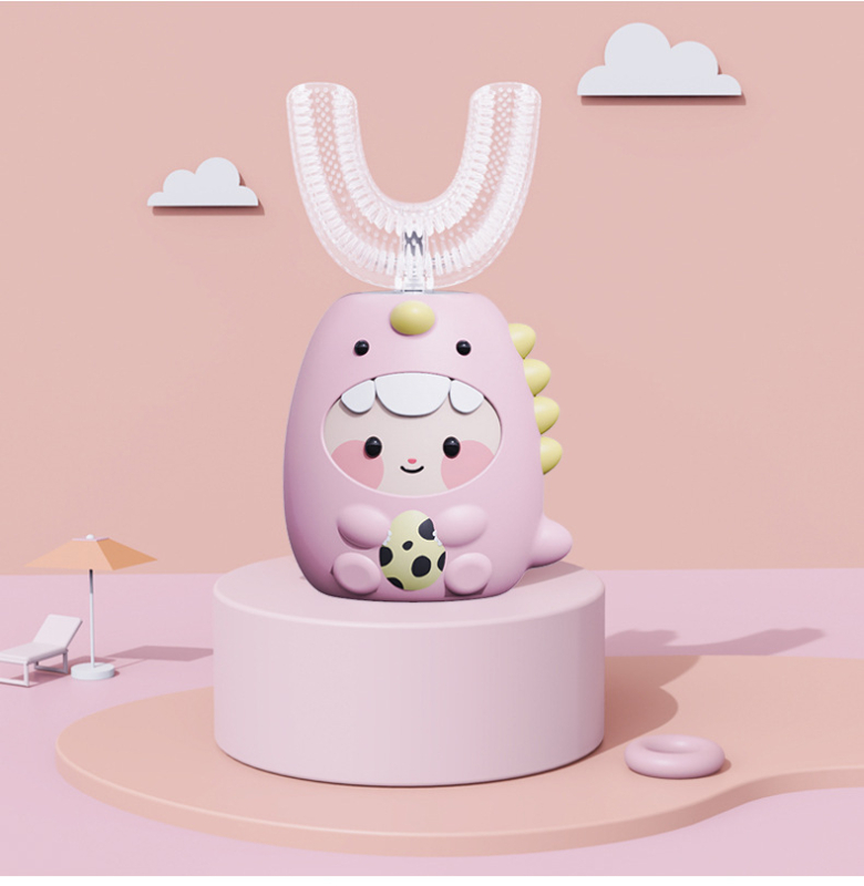 Електрическа четка за зъби с U-образна форма за деца, модел 6856, меки четина