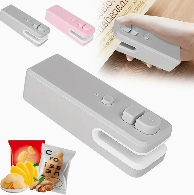 Prijenosni uređaj za zatvaranje paketa hrane, ABS plastika kućište, težina 170 g, kapacitet 1001-1500 ml, Model: Devet generacija, Prilagodljiv