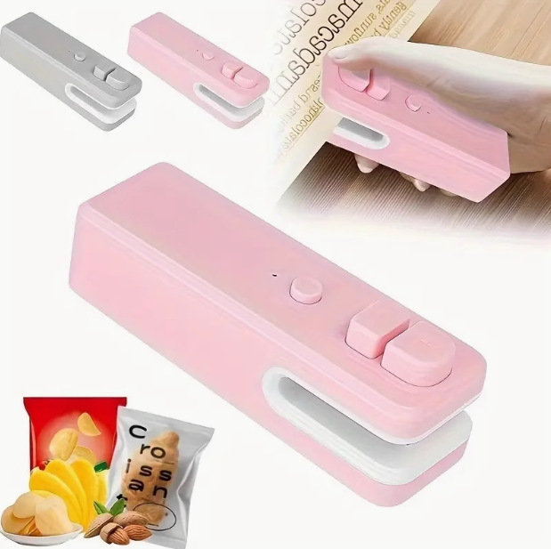 Prijenosni uređaj za zatvaranje paketa hrane, ABS plastika kućište, težina 170 g, kapacitet 1001-1500 ml, Model: Devet generacija, Prilagodljiv