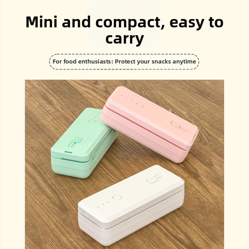 Портативна машина за запечатване на хранителни опаковки, ABS пластмасов корпус, тегло 170 г, капацитет 1001-1500 мл, модел Девето поколение, персонализируема