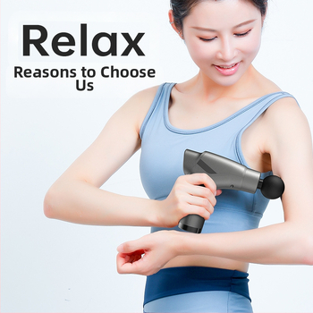 Мини масажор за фасция с четков мотор; 4 накрайника; вградена батерия 1200–2000 mAh; LCD дисплей и 5+ нива на скорост; изключително тих до 36 дБ