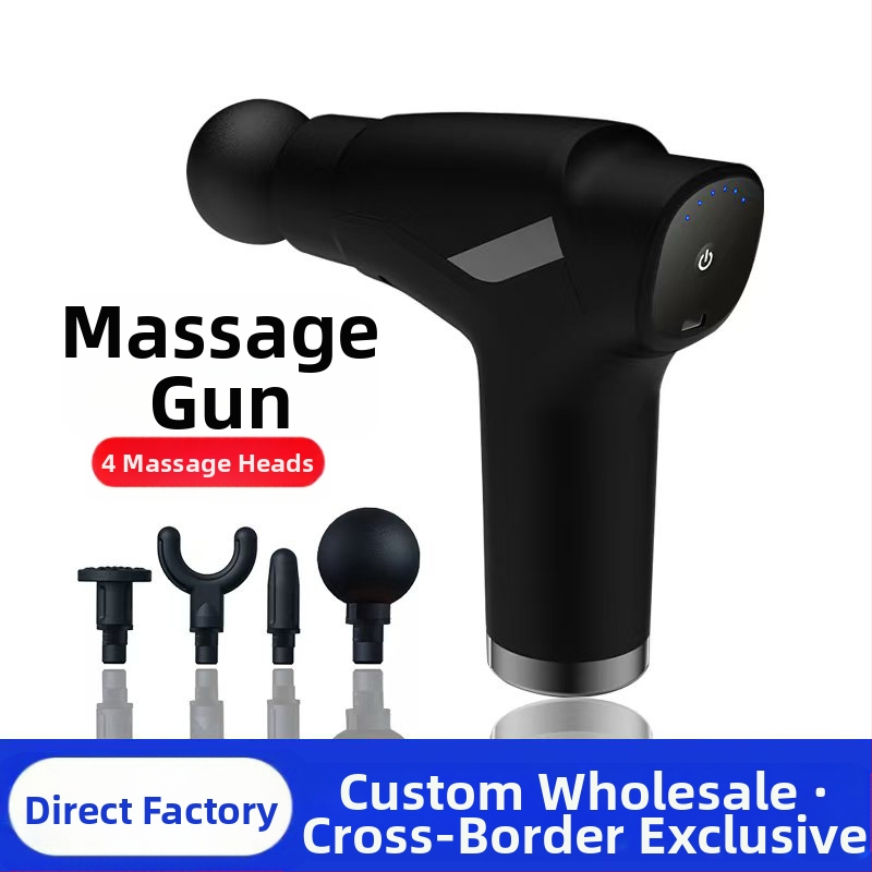 Mini fascijos masažinis įrankis su šepetėliu motoru; 4 masažinės galvutės; įmontuota baterija 1200–2000 mAh; LCD ekranas; 5+ greičio lygiai; itin tyliai (<36 dB)