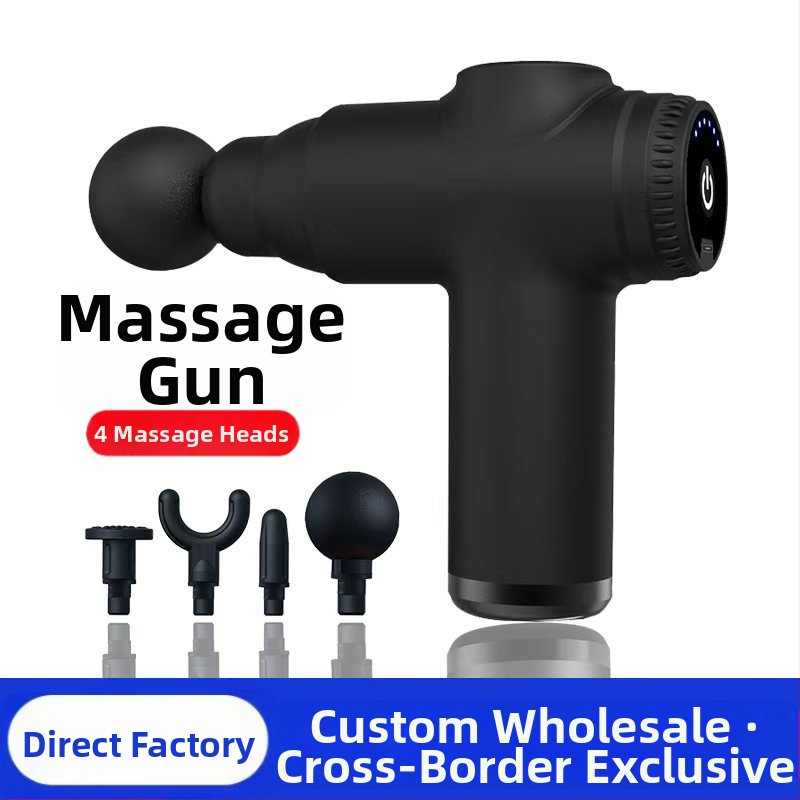 Mini fascijos masažinis įrankis su šepetėliu motoru; 4 masažinės galvutės; įmontuota baterija 1200–2000 mAh; LCD ekranas; 5+ greičio lygiai; itin tyliai (<36 dB)