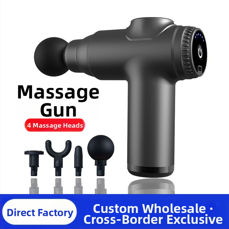 Mini fascijos masažinis įrankis su šepetėliu motoru; 4 masažinės galvutės; įmontuota baterija 1200–2000 mAh; LCD ekranas; 5+ greičio lygiai; itin tyliai (<36 dB)