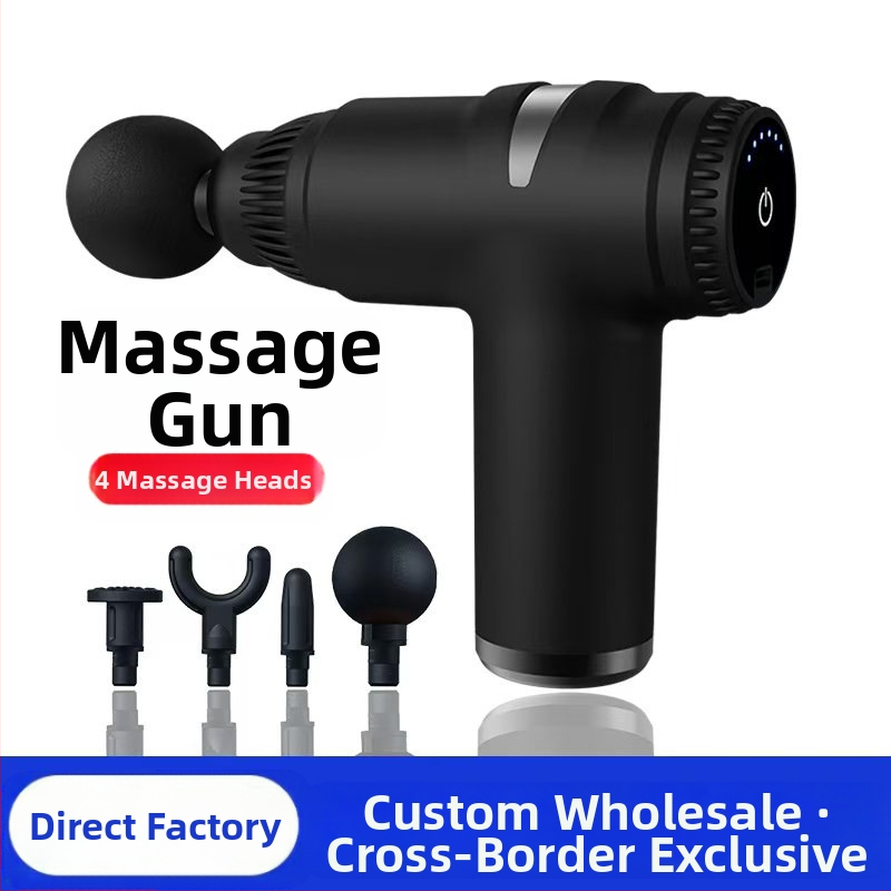 Mini fascijos masažinis įrankis su šepetėliu motoru; 4 masažinės galvutės; įmontuota baterija 1200–2000 mAh; LCD ekranas; 5+ greičio lygiai; itin tyliai (<36 dB)