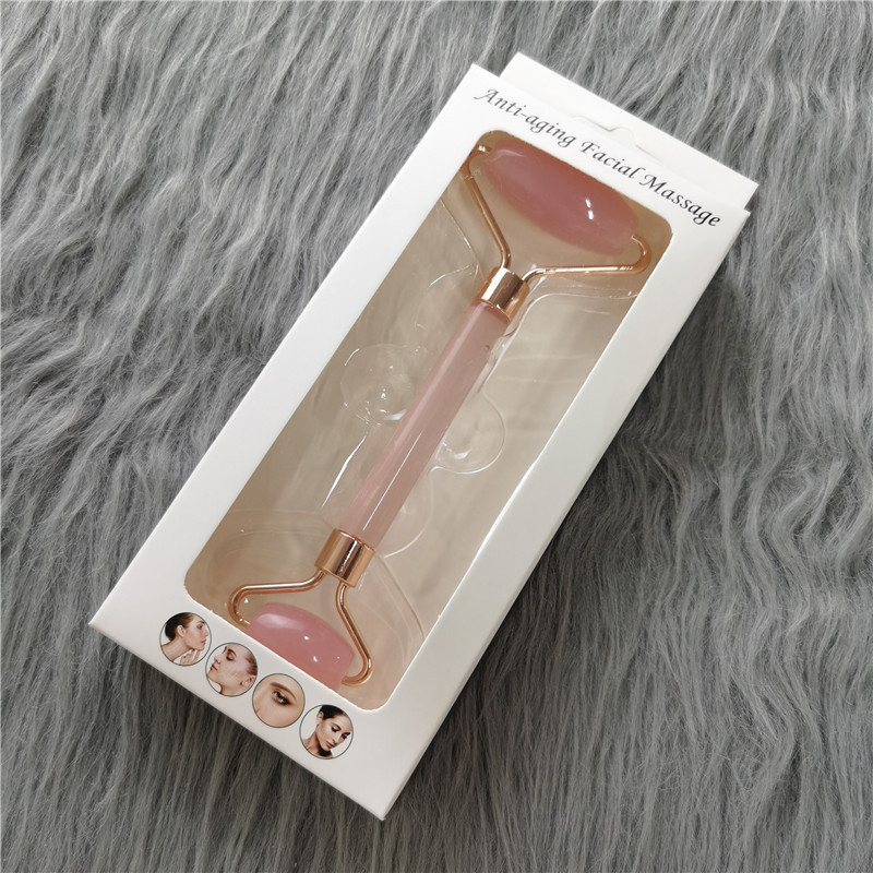 Set masaj roller pentru față, cristal pudrat, fără jad, masaj cu două capete; origine Guangdong; greutate 80 g; ambalaj 150 buc.