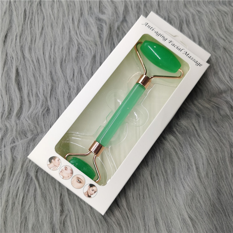 Set masaj roller pentru față, cristal pudrat, fără jad, masaj cu două capete; origine Guangdong; greutate 80 g; ambalaj 150 buc.