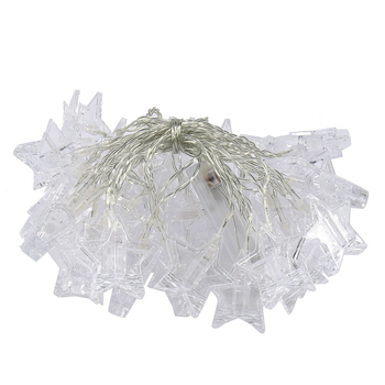 Φωτεινή αλυσίδα με κλιπ για φωτογραφίες – 10 LED, IP44, 3000K, dimmable, λειτουργίες: μπαταρία/USB/ρεύμα