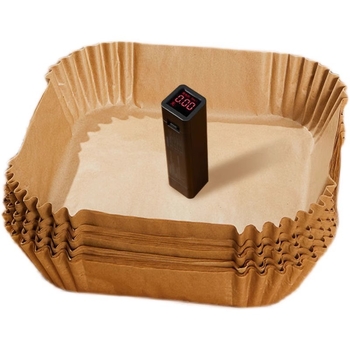 Τετράγωνος δίσκος λαδόκολλας για φριτέζα αέρος, διπλής όψης σιλικόνη, απορροφητικό λίπους, ανθεκτικός σε υψηλές θερμοκρασίες για φούρνο