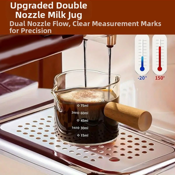 Κύπελλο μέτρησης εξαγωγής εσπρέσο από γυαλί υψηλής αντοχής, απλό στυλ, χωρητικότητας 1, νέο κινέζικο στυλ