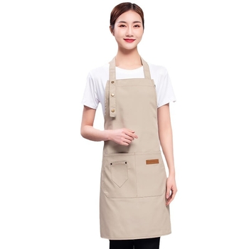 Σετ ποδιά, χωρίς μανίκια, καμβάς, ρυθμιζόμενες με τρία κουμπιά, αδιάβροχη και ανθεκτική στο λάδι, για επαγγελματικές κουζίνες.