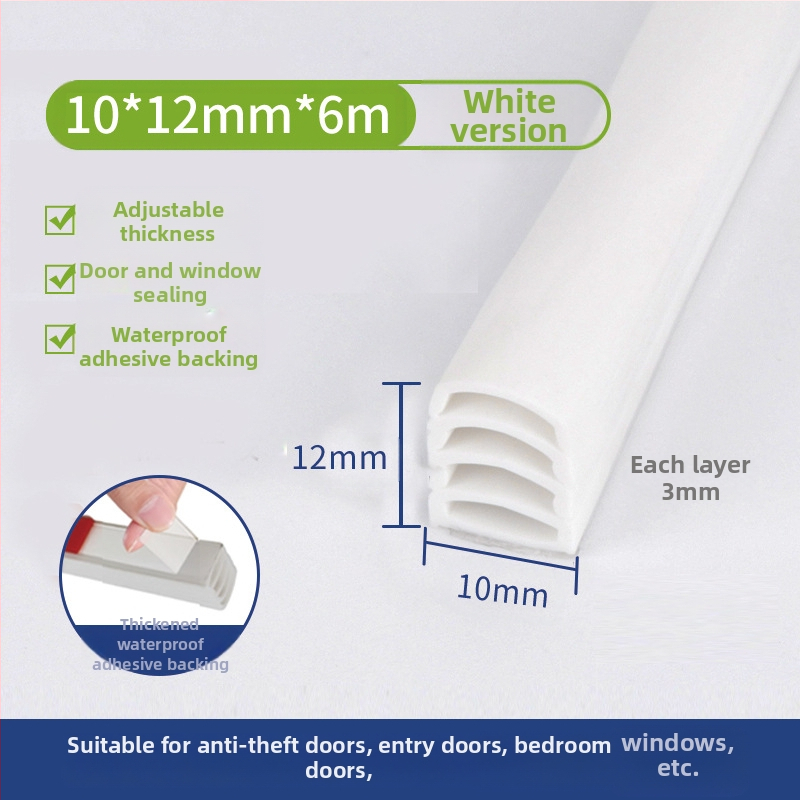 Bandă de etanșare pentru uși și ferestre, multistrat, poate fi ruptă cu mâna, rezistentă la uzură, pentru uși și ferestre, marca Tobs ken