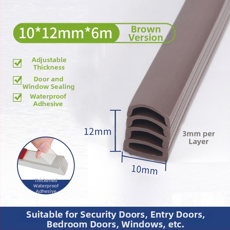 Bandă de etanșare pentru uși și ferestre, multistrat, poate fi ruptă cu mâna, rezistentă la uzură, pentru uși și ferestre, marca Tobs ken