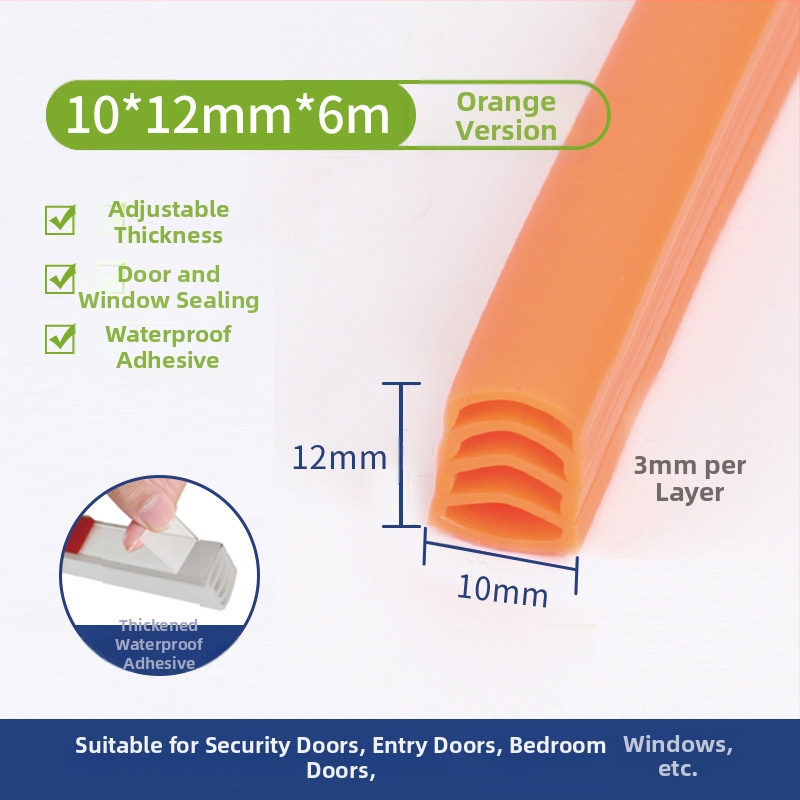 Bandă de etanșare pentru uși și ferestre, multistrat, poate fi ruptă cu mâna, rezistentă la uzură, pentru uși și ferestre, marca Tobs ken