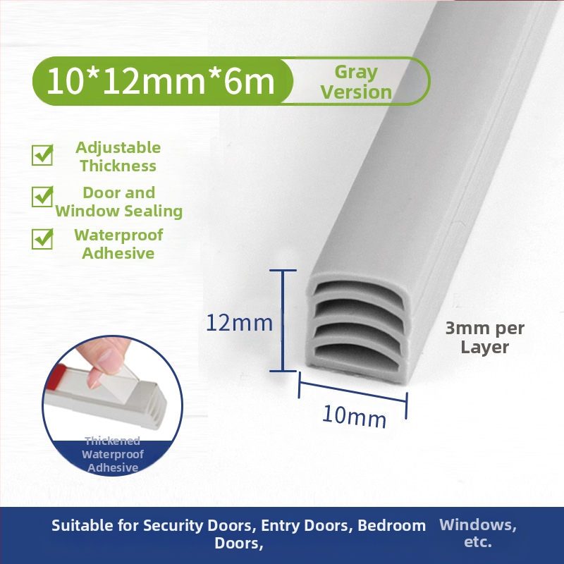Bandă de etanșare pentru uși și ferestre, multistrat, poate fi ruptă cu mâna, rezistentă la uzură, pentru uși și ferestre, marca Tobs ken
