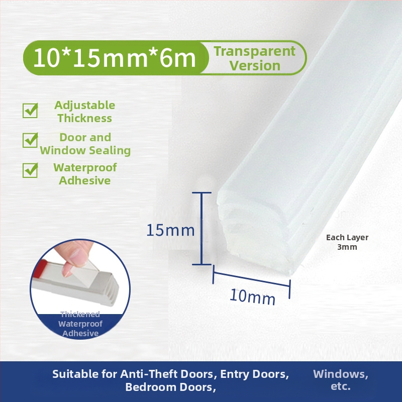 Bandă de etanșare pentru uși și ferestre, multistrat, poate fi ruptă cu mâna, rezistentă la uzură, pentru uși și ferestre, marca Tobs ken